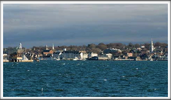 Newport Rhode Island Skyline as seen from Ft. Adams - Google Image
